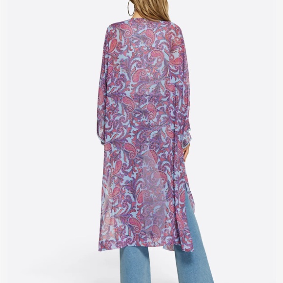 Jessica Simpson Blakely Kimono Duster in Solitary Paisley-NWT - Picture 5 of 8